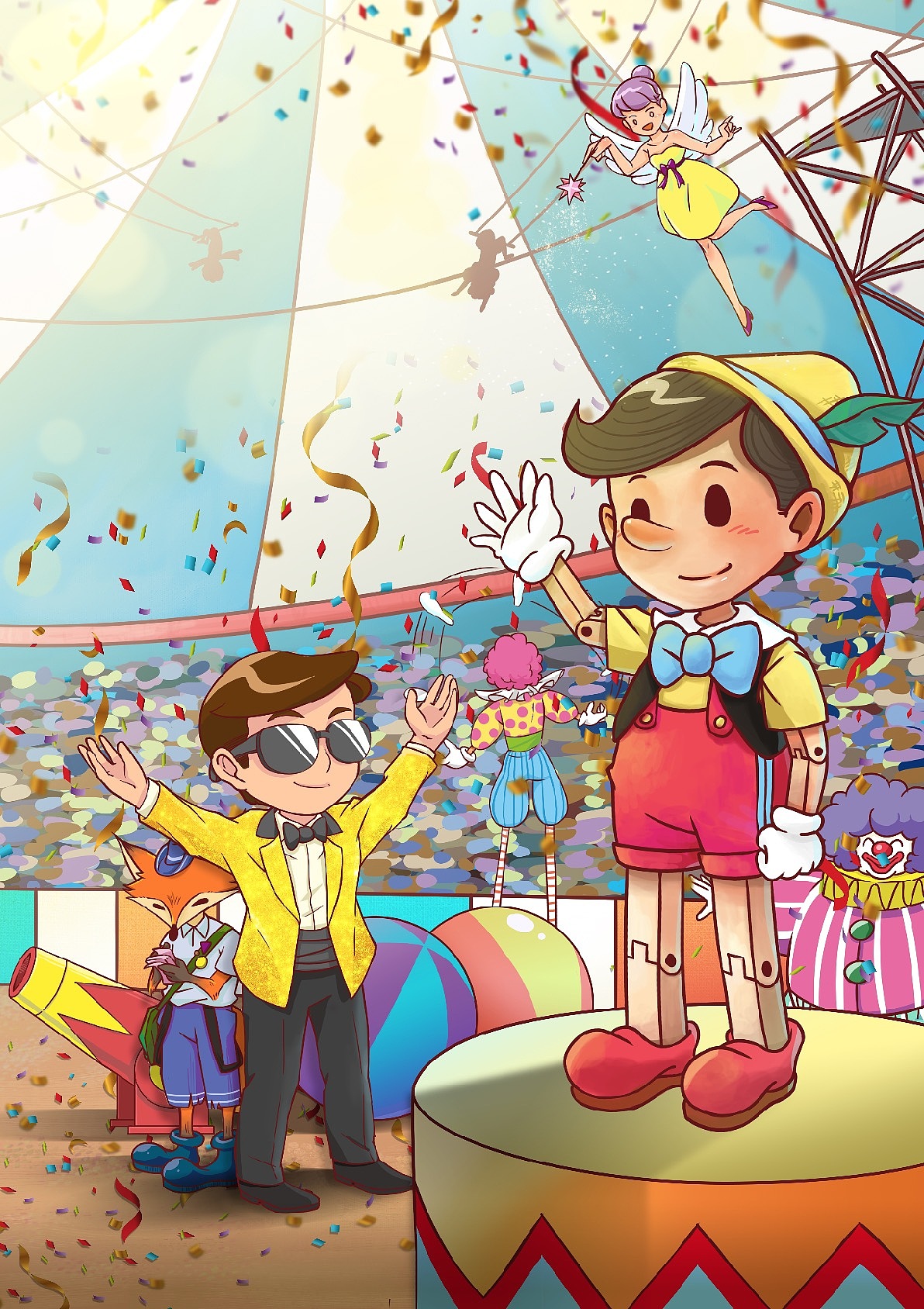 儿童剧海报木偶