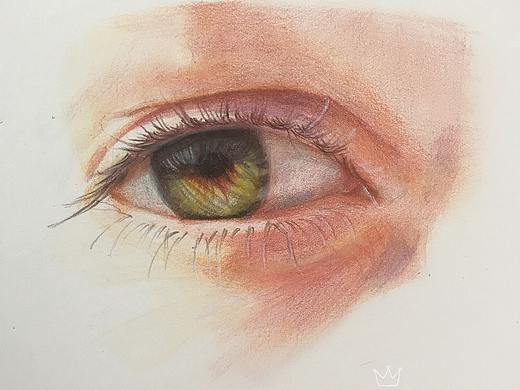 彩铅眼睛