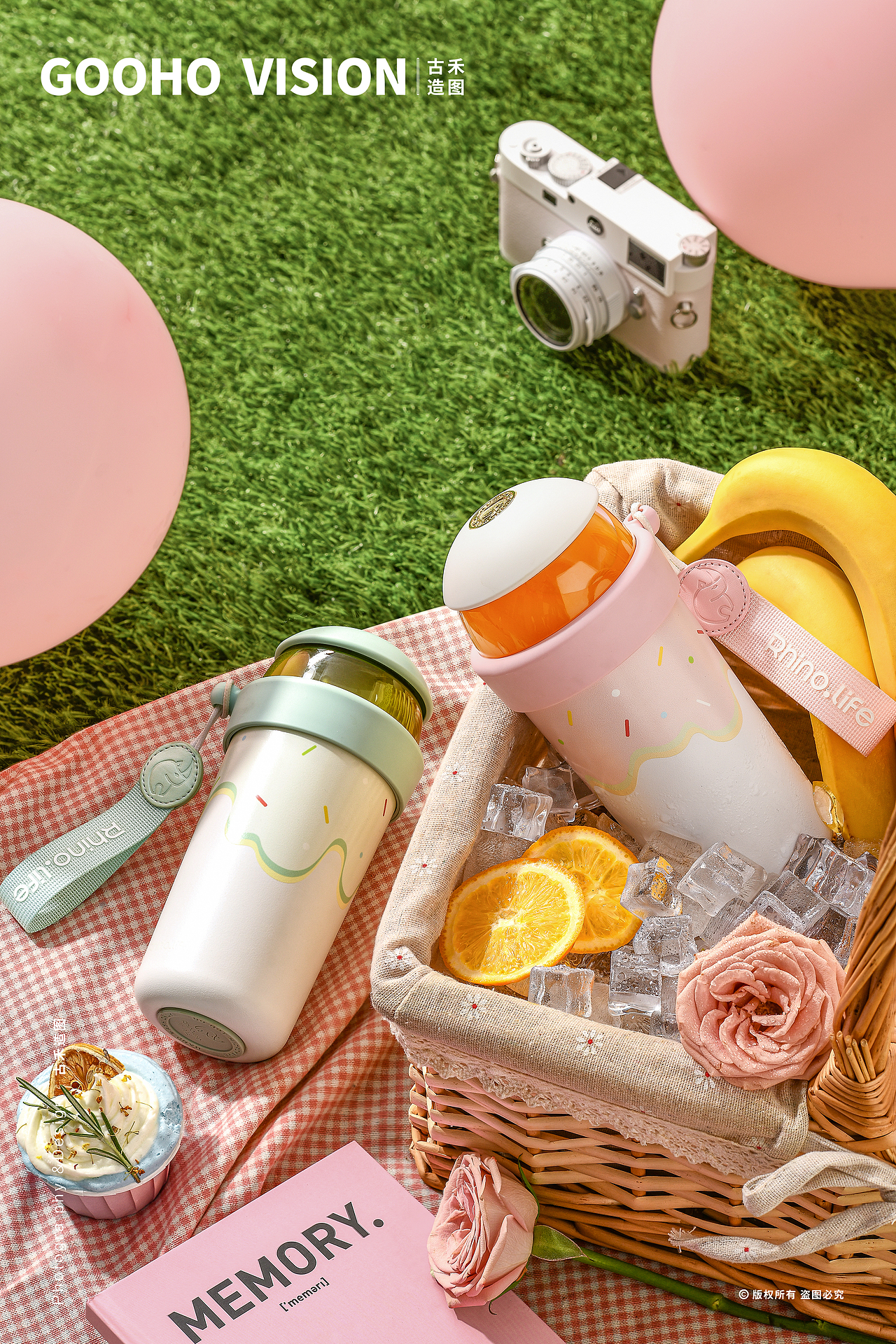 夏日饮水杯保温杯丨古禾造图 GOOHO VISION（图ZMzY5OTQ3Mjky） - 产品摄影 - 站酷设计师古禾造图原创素材 - 站酷ZCOOL