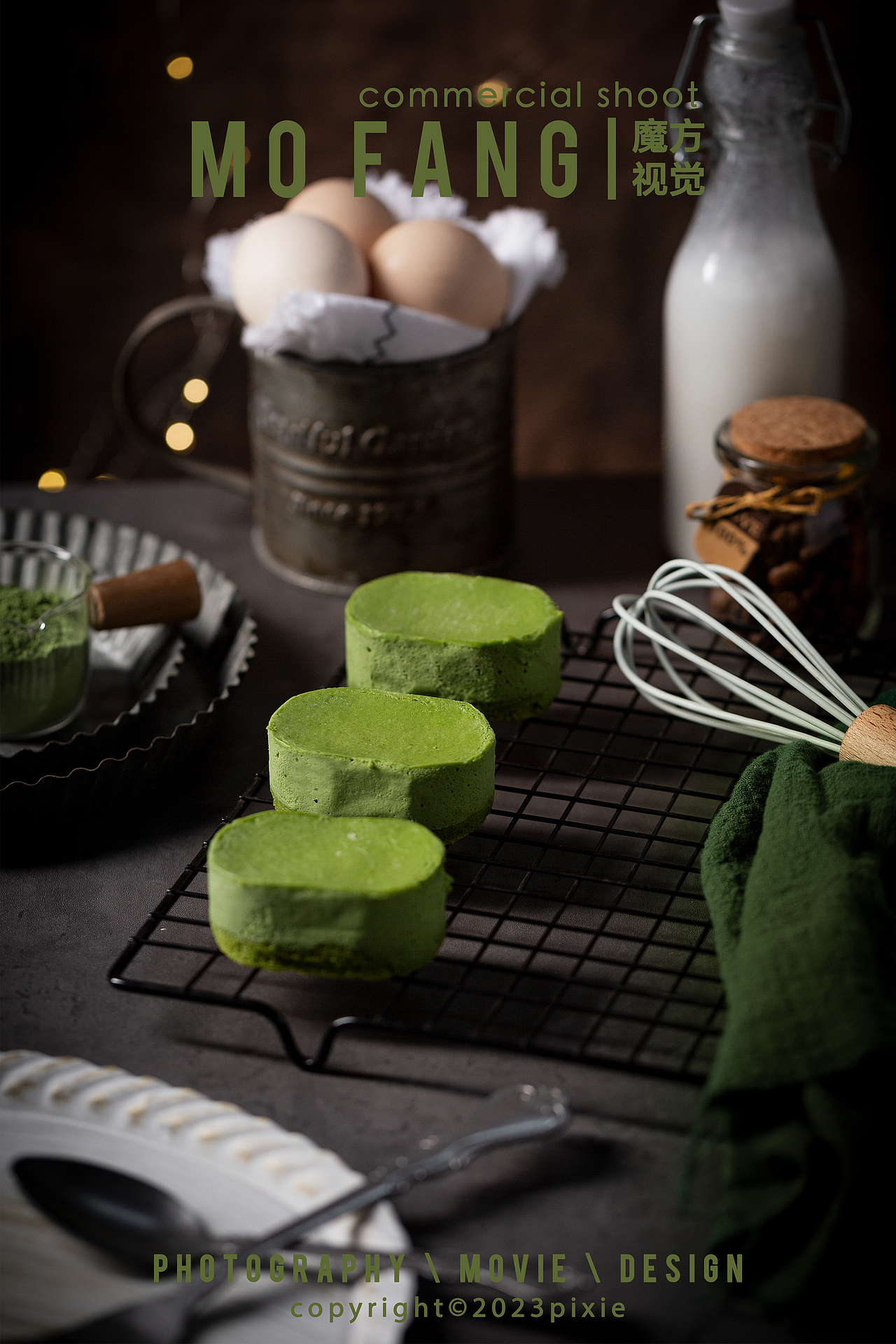 芝士蛋糕海报拍摄,商业产品图拍摄