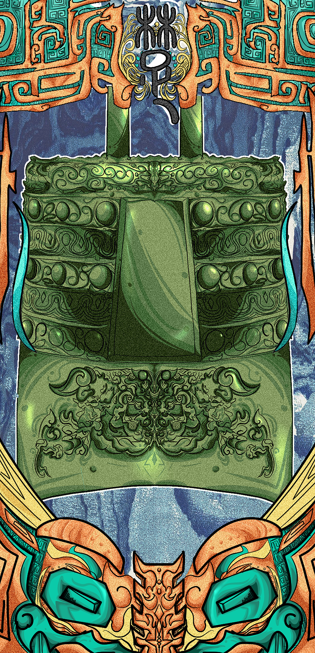 信阳博物馆卡牌设计手绘练习（图ZMjU1ODkyNDIw） - 艺术插画 - 站酷设计师无路拖拉曼原创素材 - 站酷ZCOOL