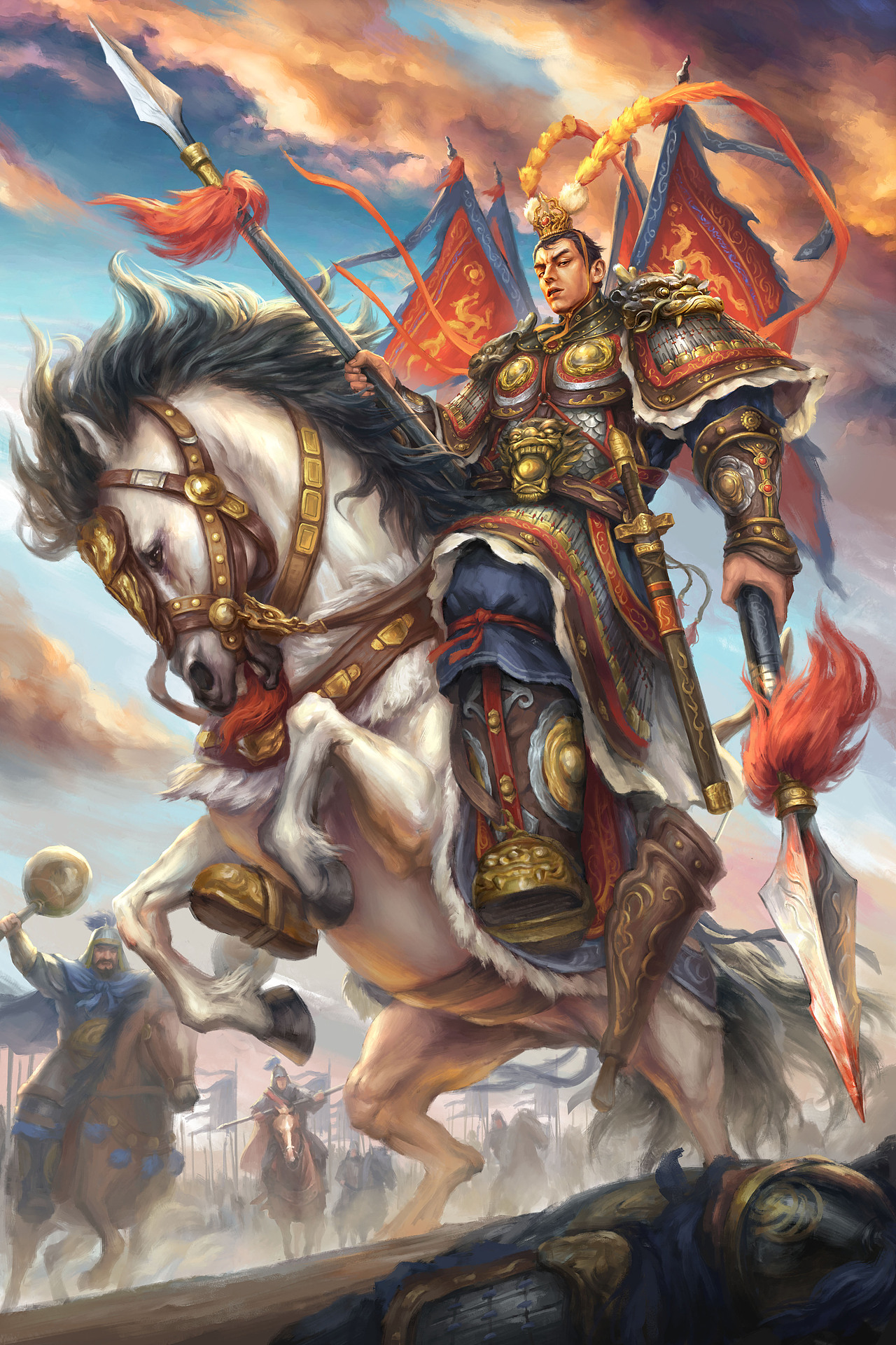 《满江红》系列卡牌插画(上)