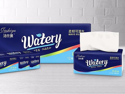 生活用纸包装设计|洁士雅纸巾|在水一方品牌策划