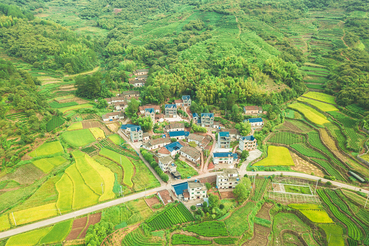 浙江遂昌梯田航拍风光摄影