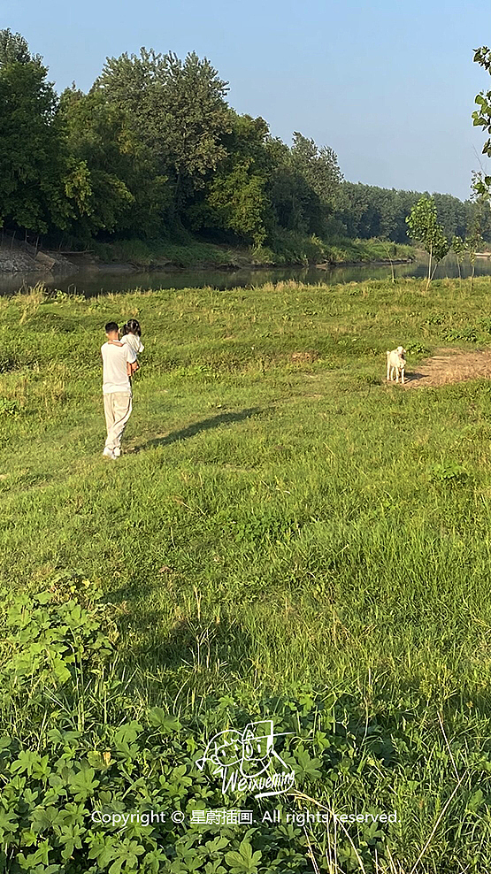 摄于湖北老家,河湾,小山羊。
夕阳将我们的影子拉得很长,<br>像时针一样,指向童年的方向。