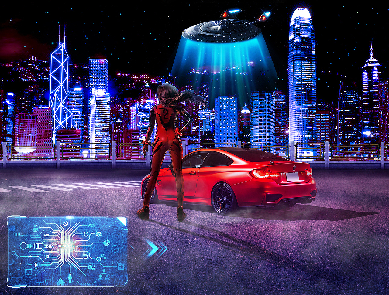 城市赛博朋克风（图ZMTM3NjQ3Nzk2） - 电商 - 站酷设计师玉露视觉原创素材 - 站酷ZCOOL