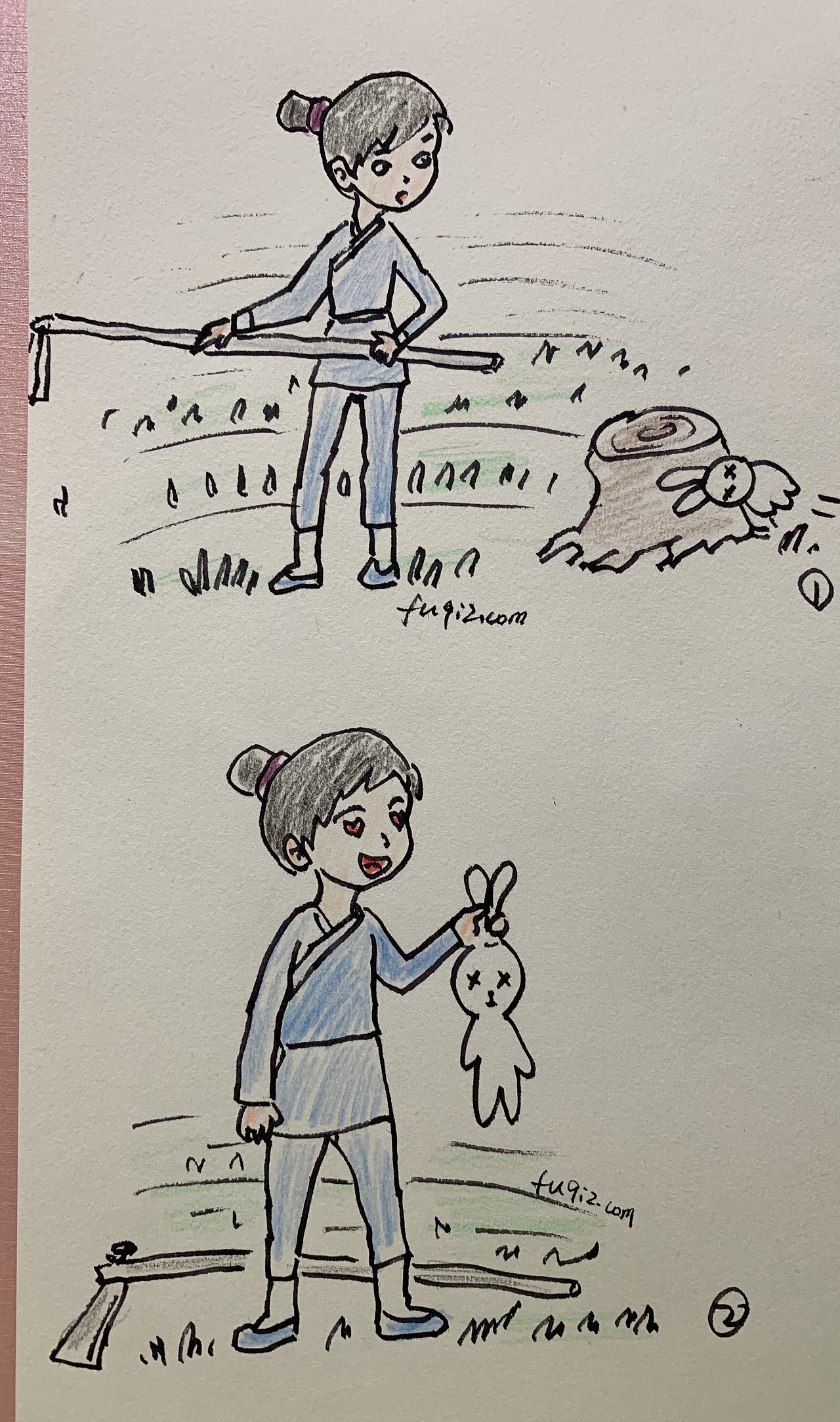 守株待兔漫画
