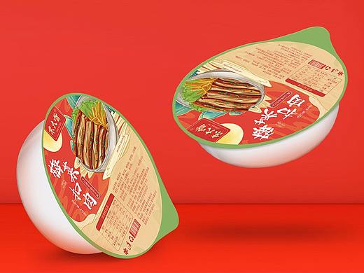 食品类梅菜扣肉国潮风包装设计