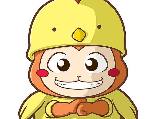 猴拜鸡年-illustrator重绘