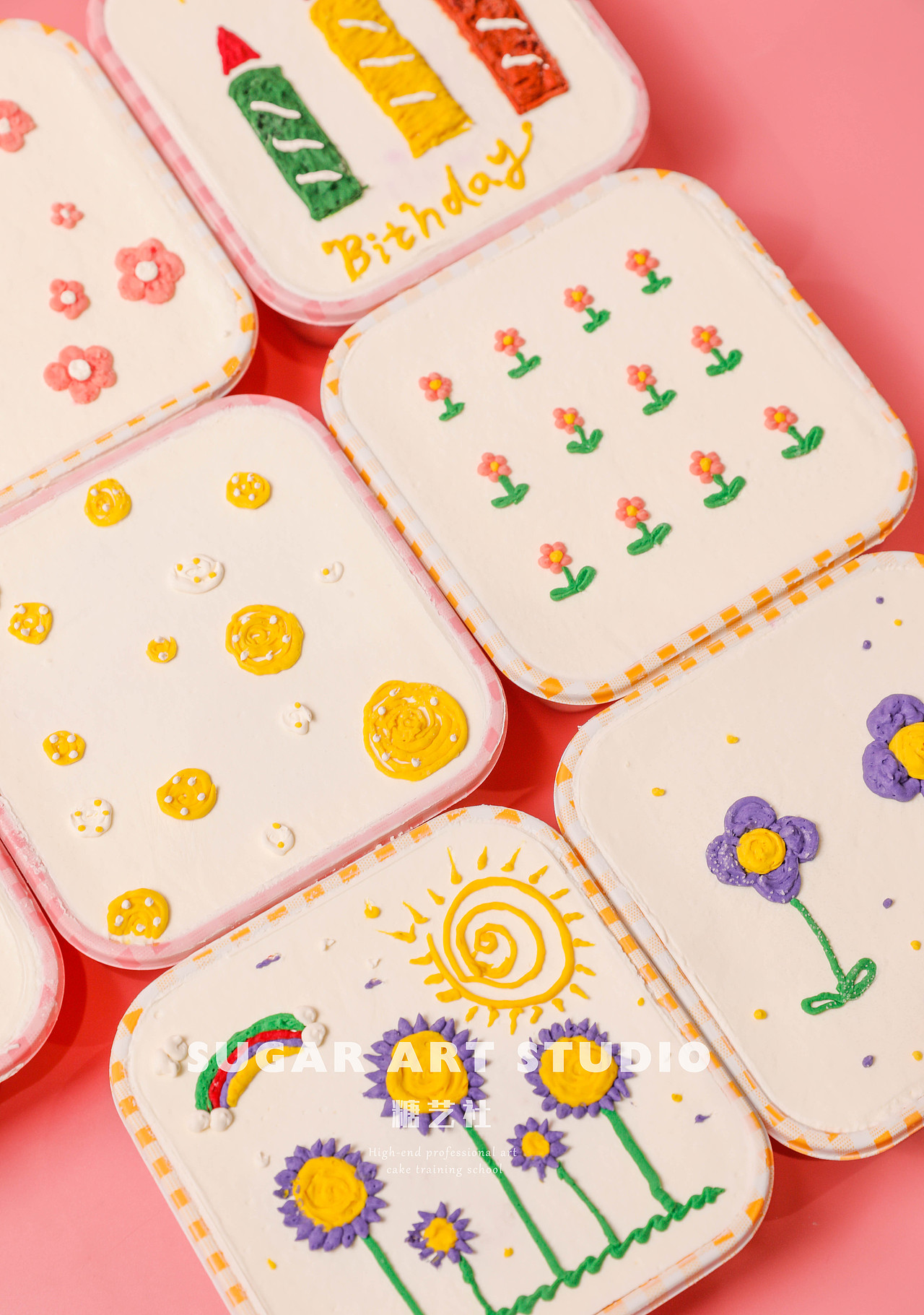 糖艺社创意盒子蛋糕拍摄