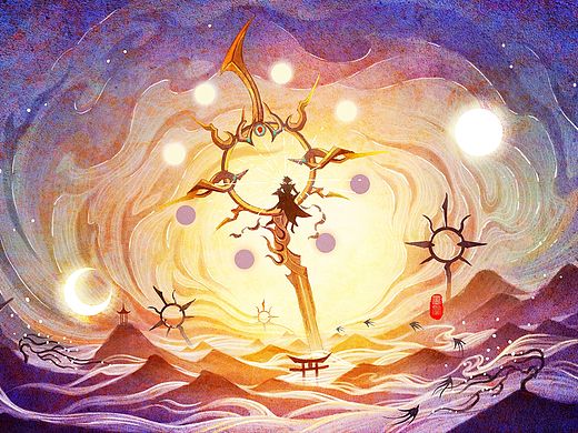 喊着大河之剑天上来的须佐之白