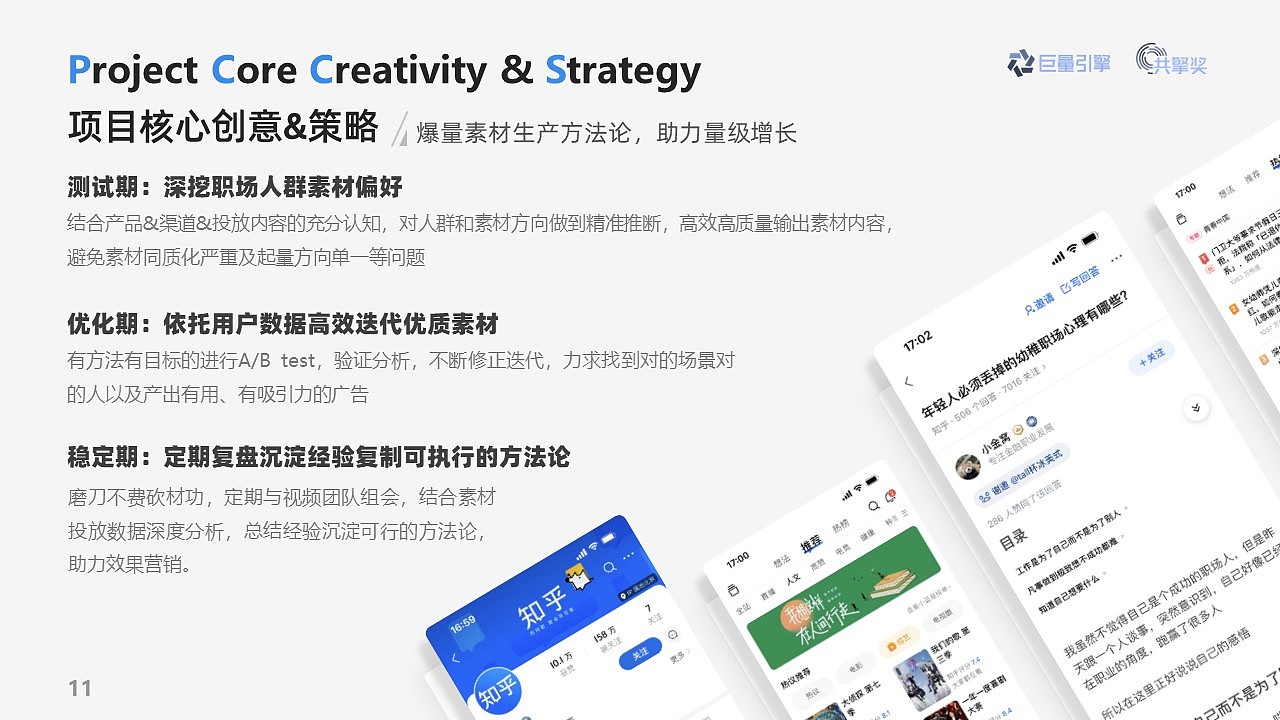 巨量引擎共擎奖案例-信息流-知乎（图ZMzU2MDEwMDI0） - PPT/Keynote - 站酷设计师余笙林原创素材 - 站酷ZCOOL