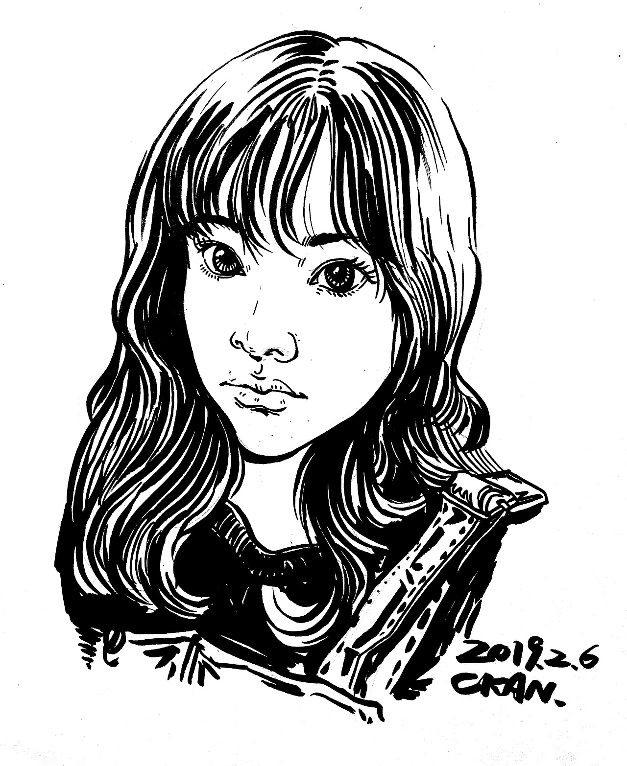 秀丽笔头像（图ZMTQzOTc5OTI4） - 创作习作 - 站酷设计师CKAN程阿砍原创素材 - 站酷ZCOOL