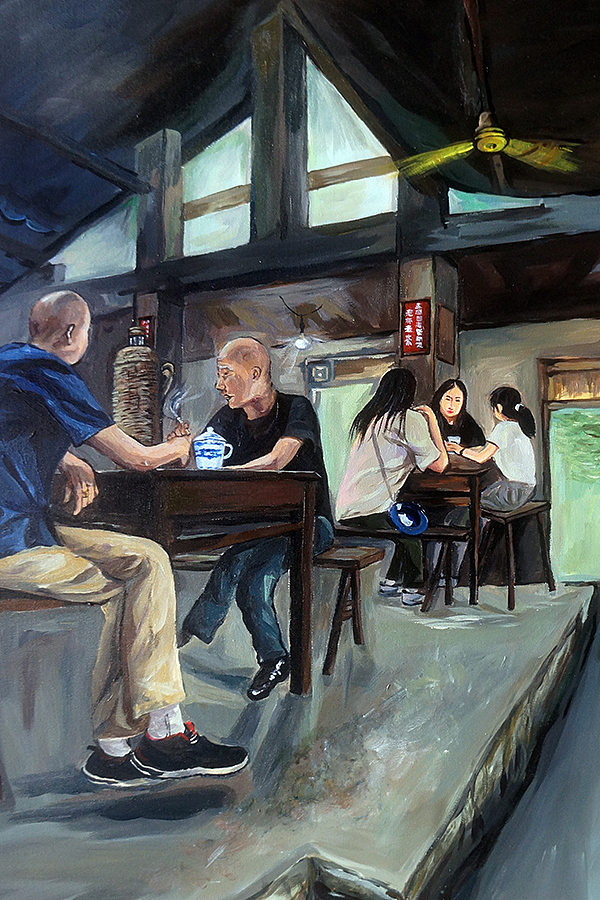 交通茶馆谈笑间这个世界会好吗