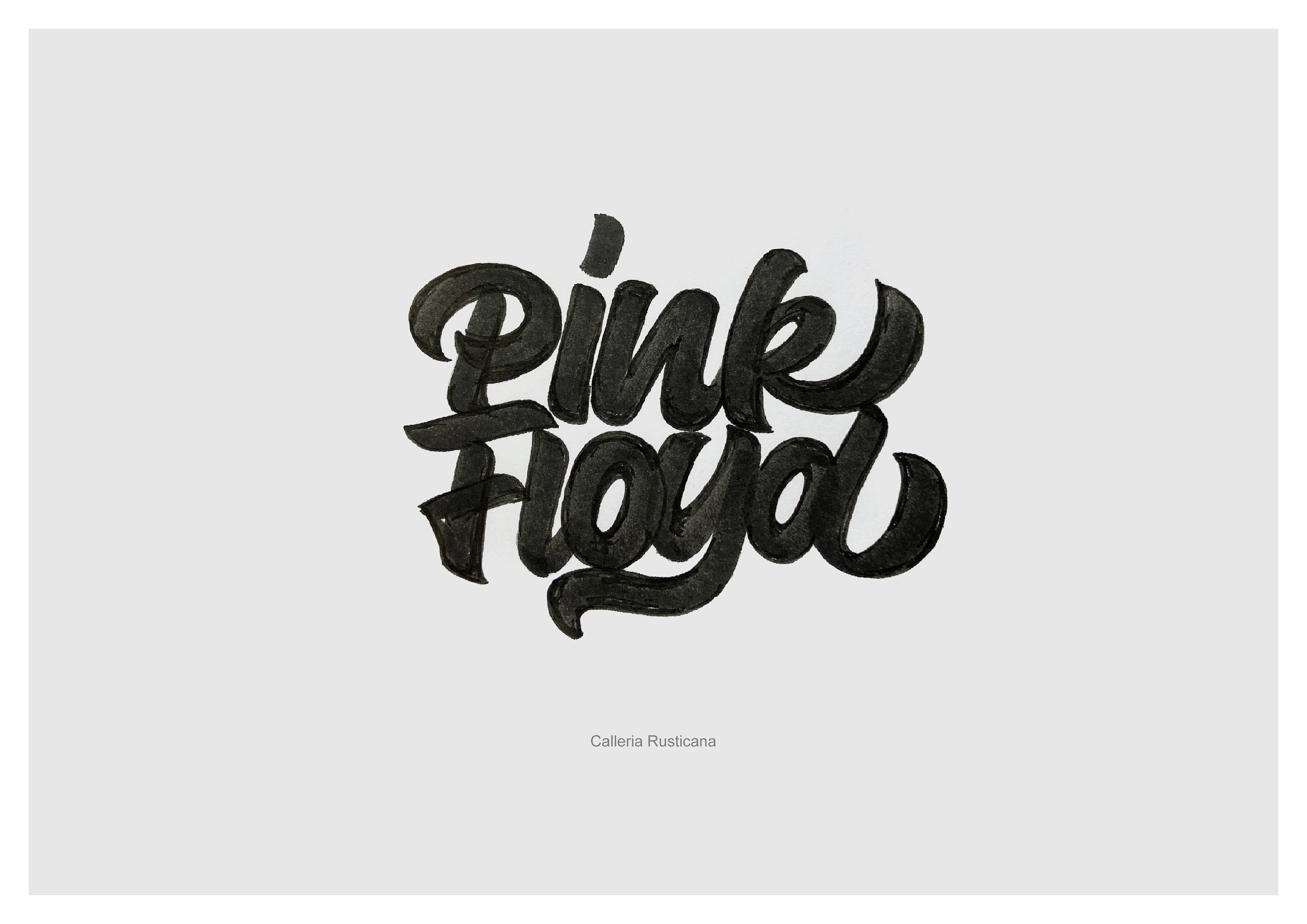 近期英文手绘字体