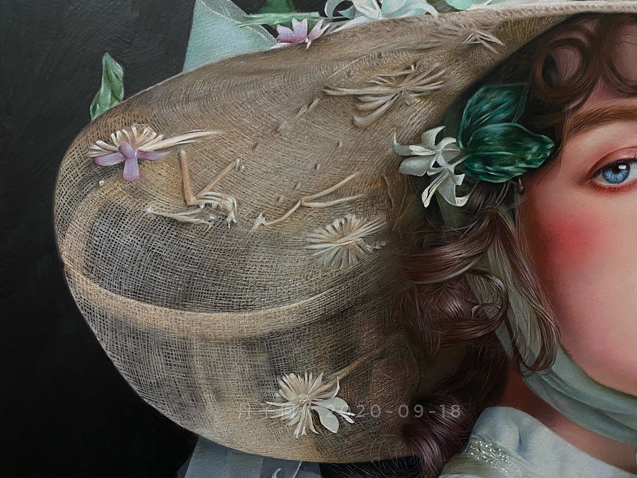 彩铅人物-《花帽女孩》（图ZMjI4MzE1MzQ4） - 绘画 - 站酷设计师丹子何原创素材 - 站酷ZCOOL