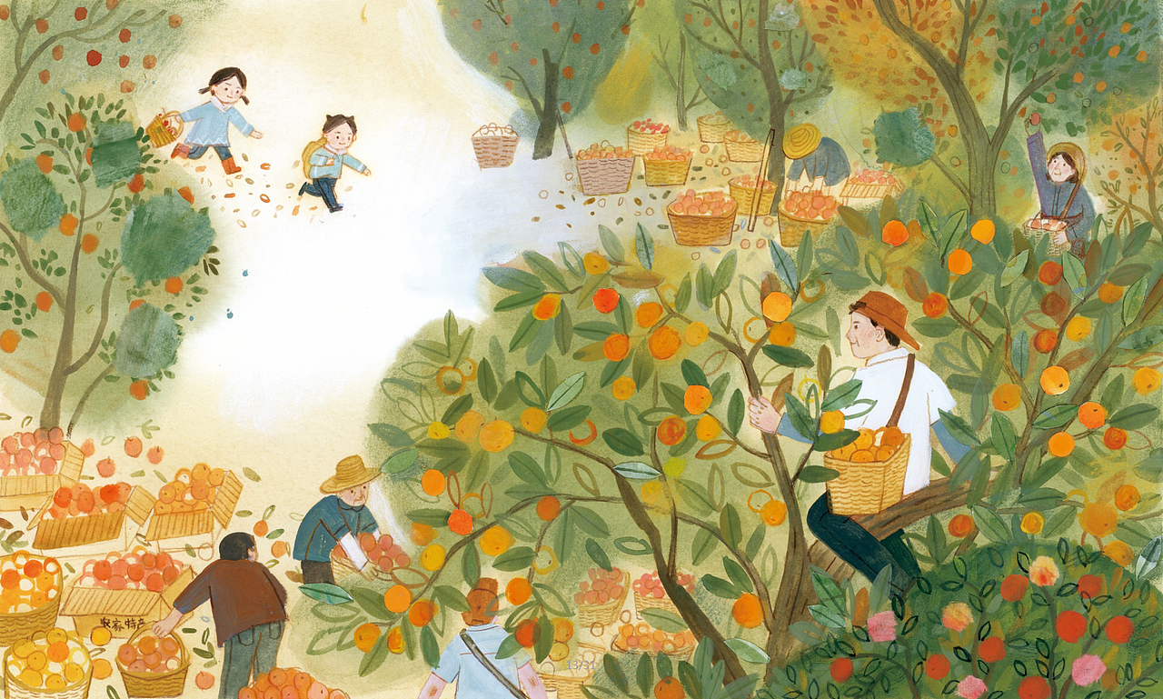 秋风起|插画|商业插画|鱼疯子_原创作品-站酷zcool