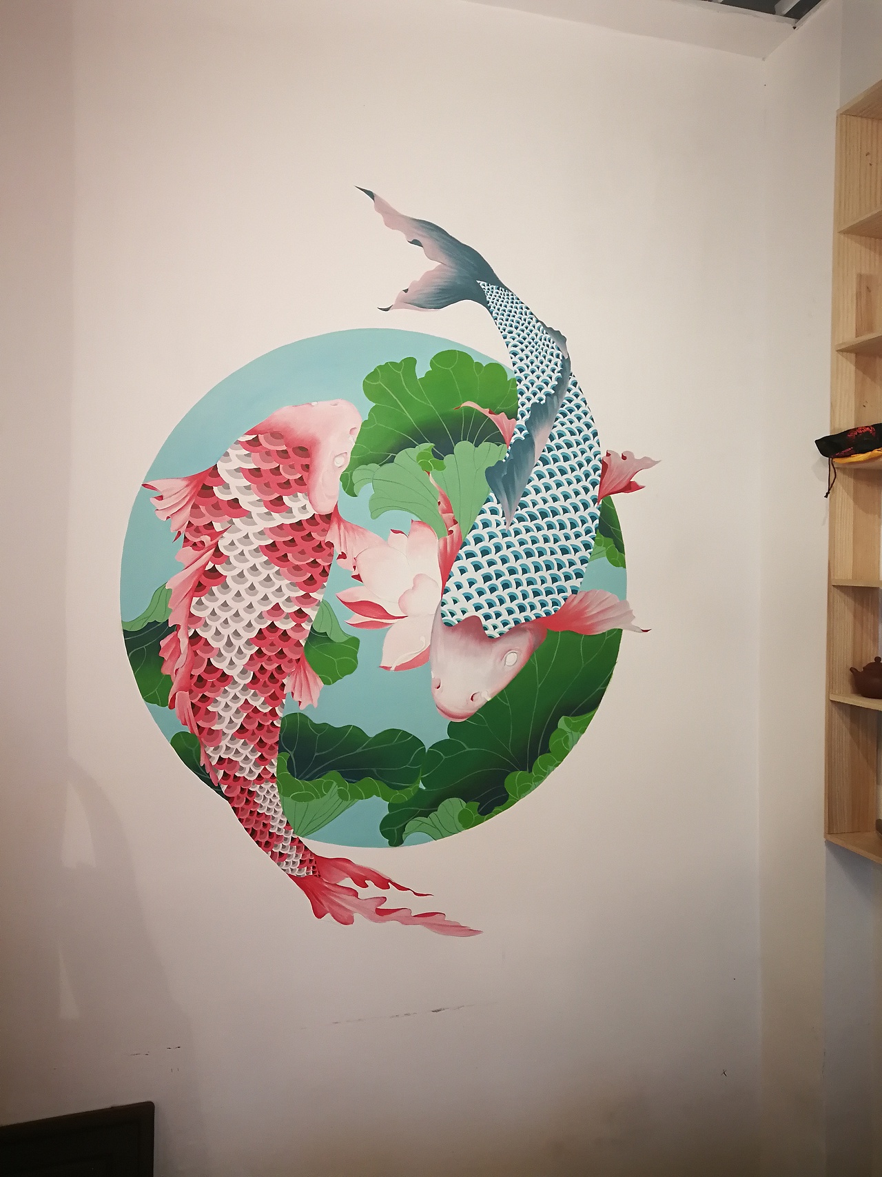 荷掩涟漪，鱼逐乾坤。（图ZMTAzMjAzMTQ4） - 新锐潮流插画 - 站酷设计师画画嘞老王原创素材 - 站酷ZCOOL