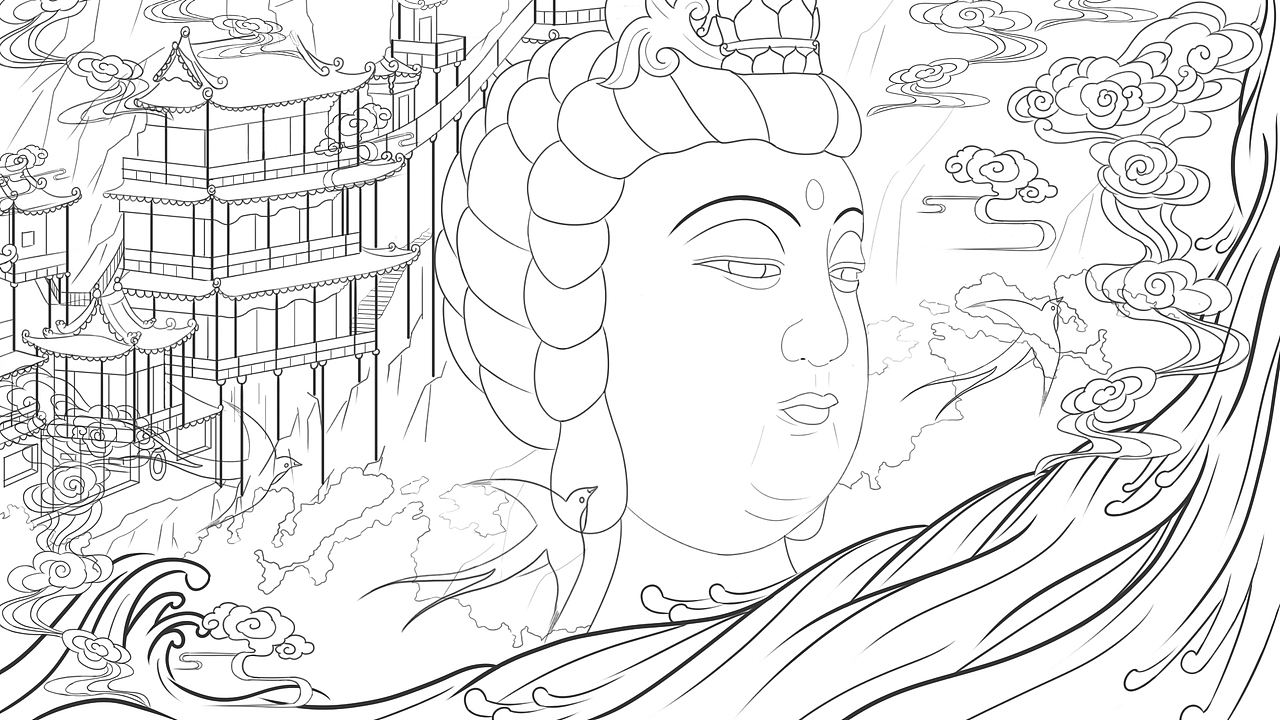 梦中佛，心中佛（图ZMjAwOTczOTUy） - 创作习作 - 站酷设计师不倒先生原创素材 - 站酷ZCOOL