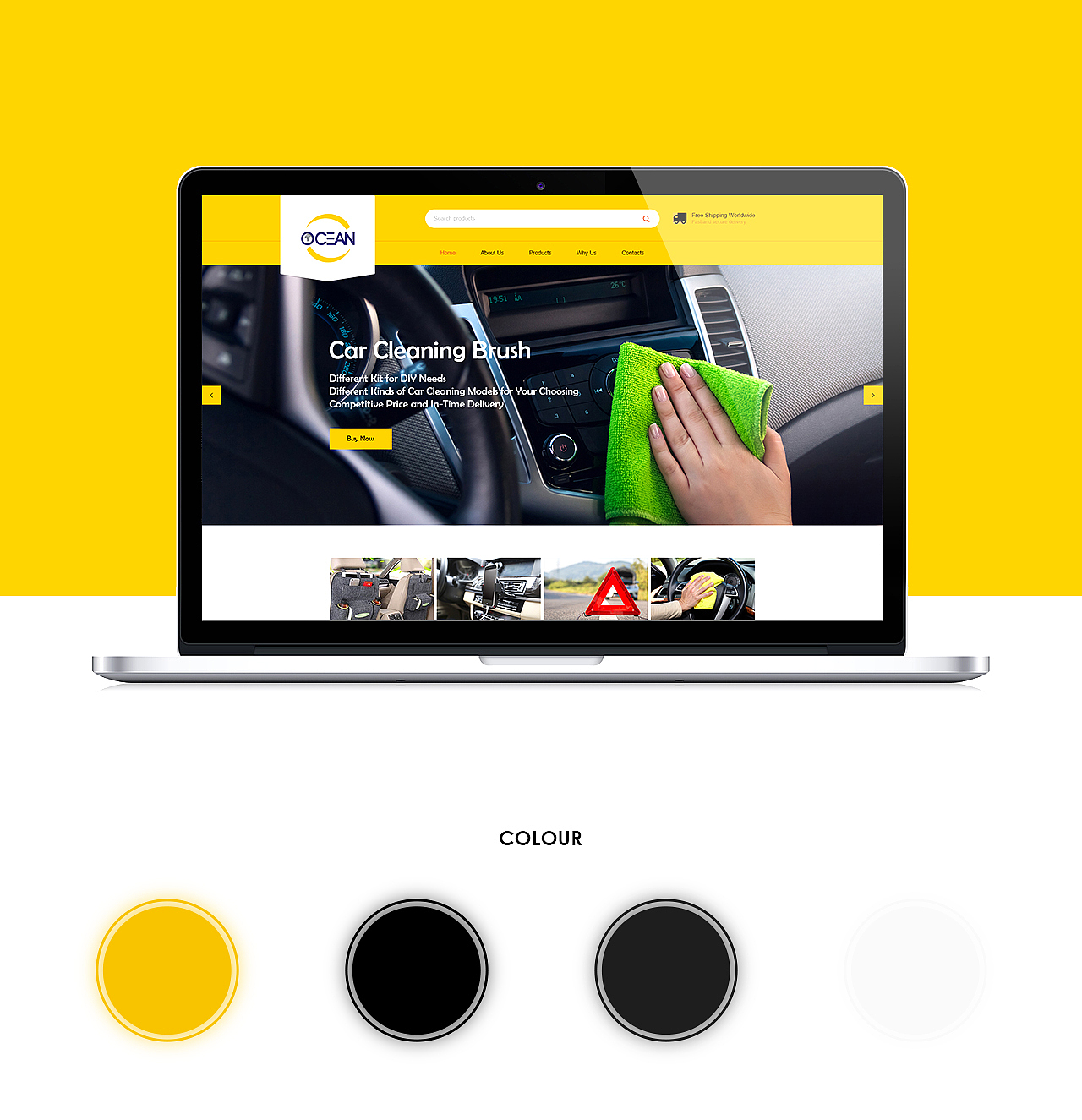 || 官网设计 || 汽车用品 临摹国外设计模板售卖网站