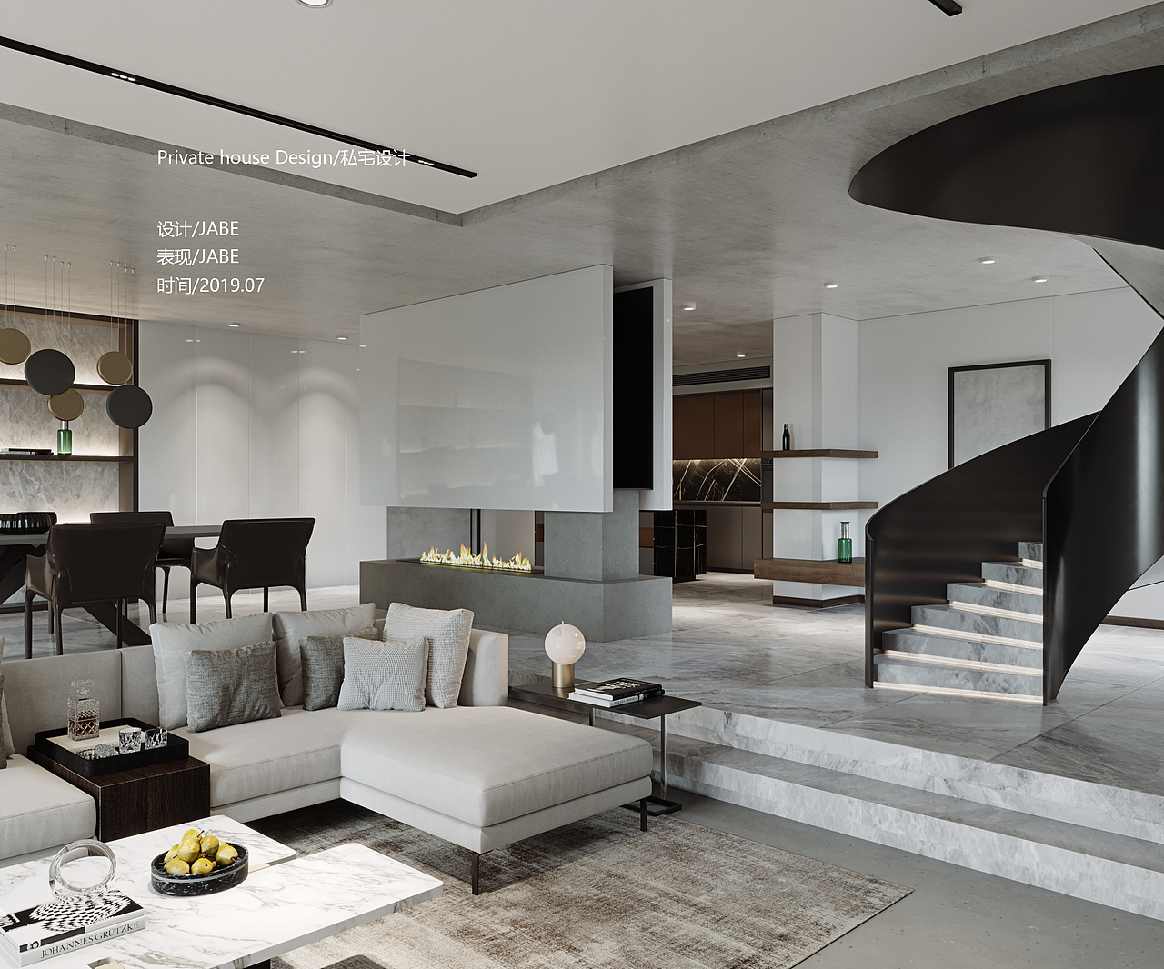 Private house Design/私宅设计（图ZMTY5MDM2MjQ0） - 家装设计 - 站酷设计师Jabe_Wu原创素材 - 站酷ZCOOL