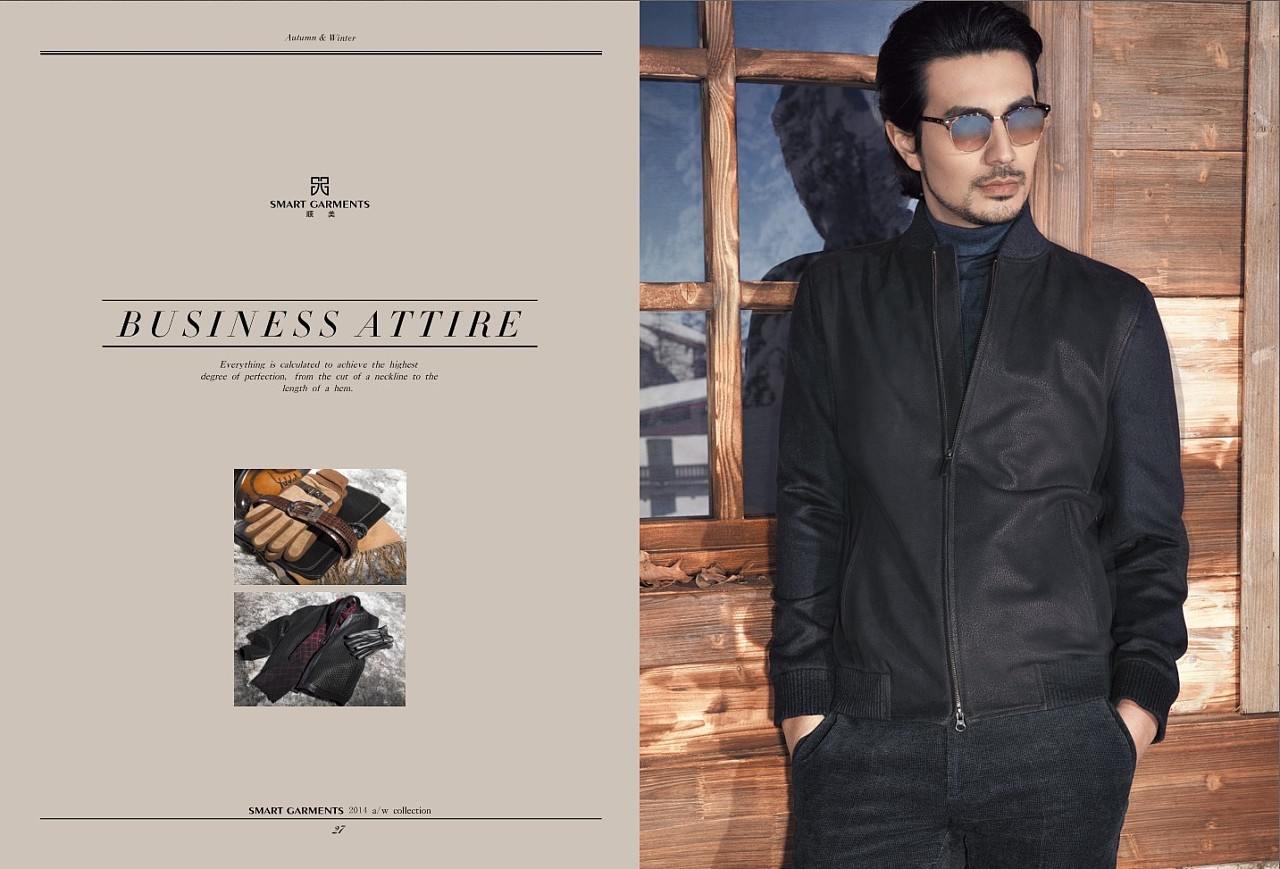 顺美男装广告形象大片