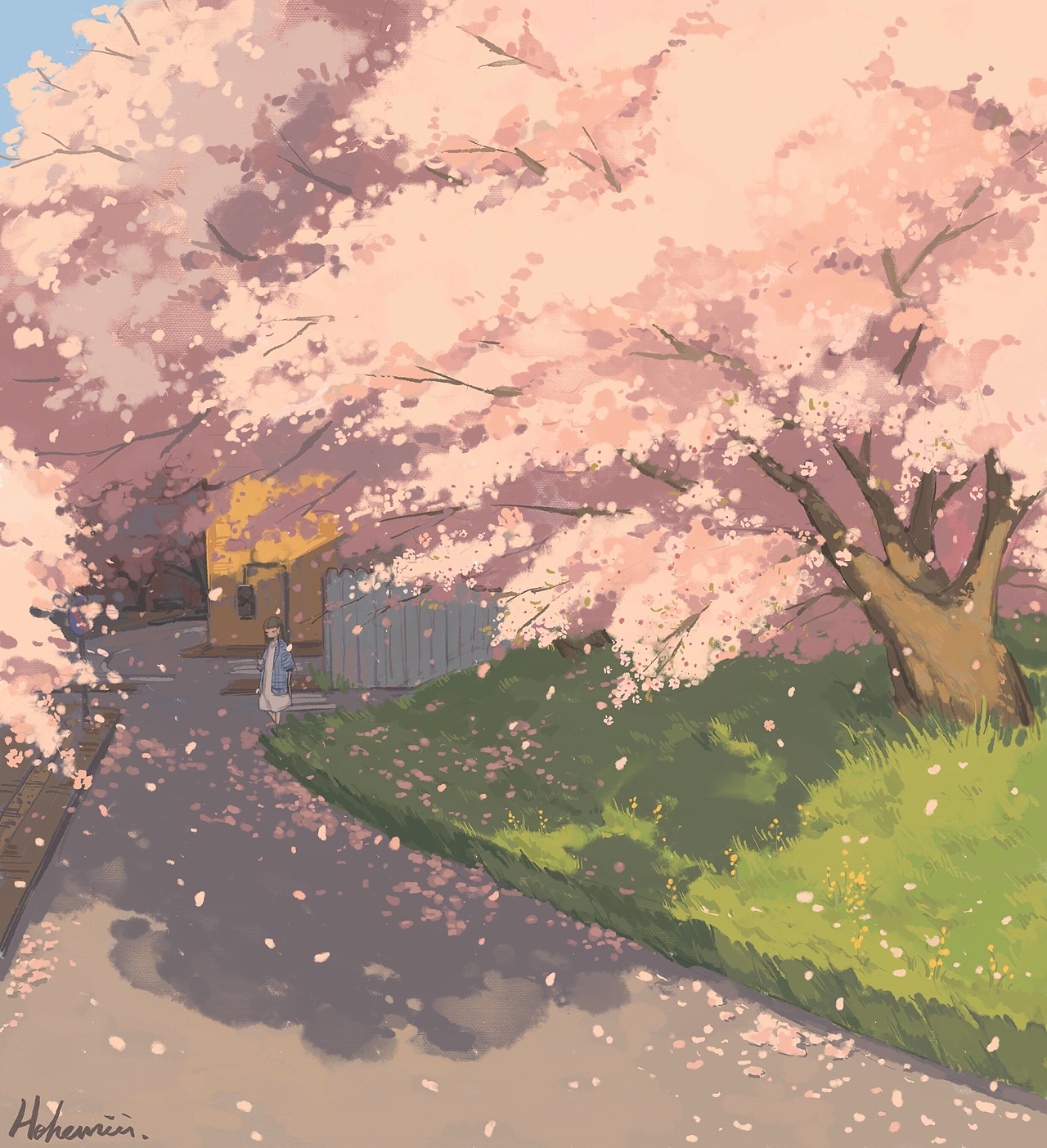 「帰り道」（图ZMjcwMzI1NTIw） - 创作习作 - 站酷设计师Hehemeii原创素材 - 站酷ZCOOL
