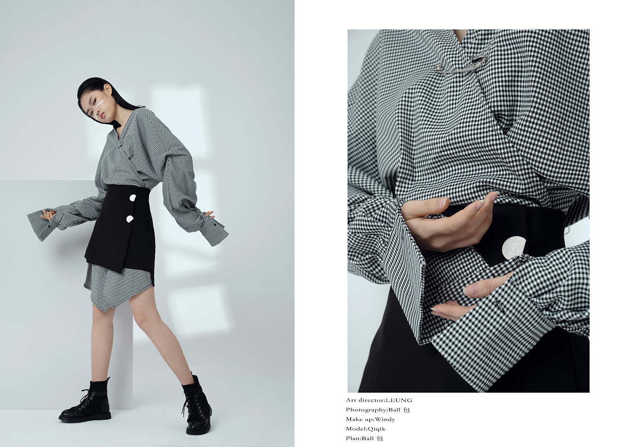 服装画册拍摄——黑白灰 2|摄影|时尚/艺术摄影|ball包_原创作品-站酷