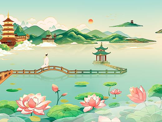 西湖诗画