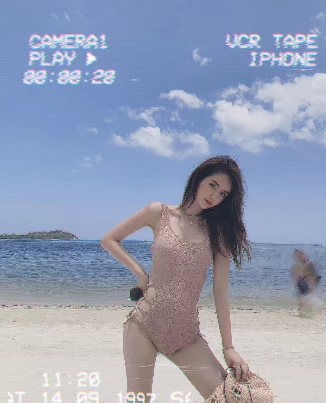 模特贝贝泰国旅拍泳衣拍摄泳衣旅拍海景拍摄