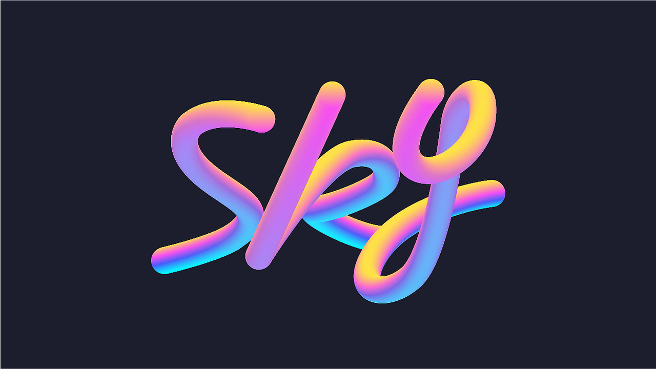 ai混合工具字体设计效果