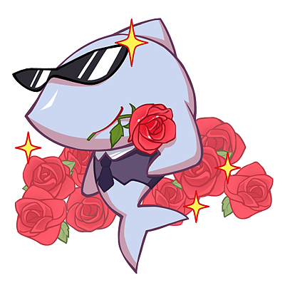 小鲨鱼（图ZMTE4OTM0MDg0） - 艺术插画 - 站酷设计师樱花花酱原创素材 - 站酷ZCOOL