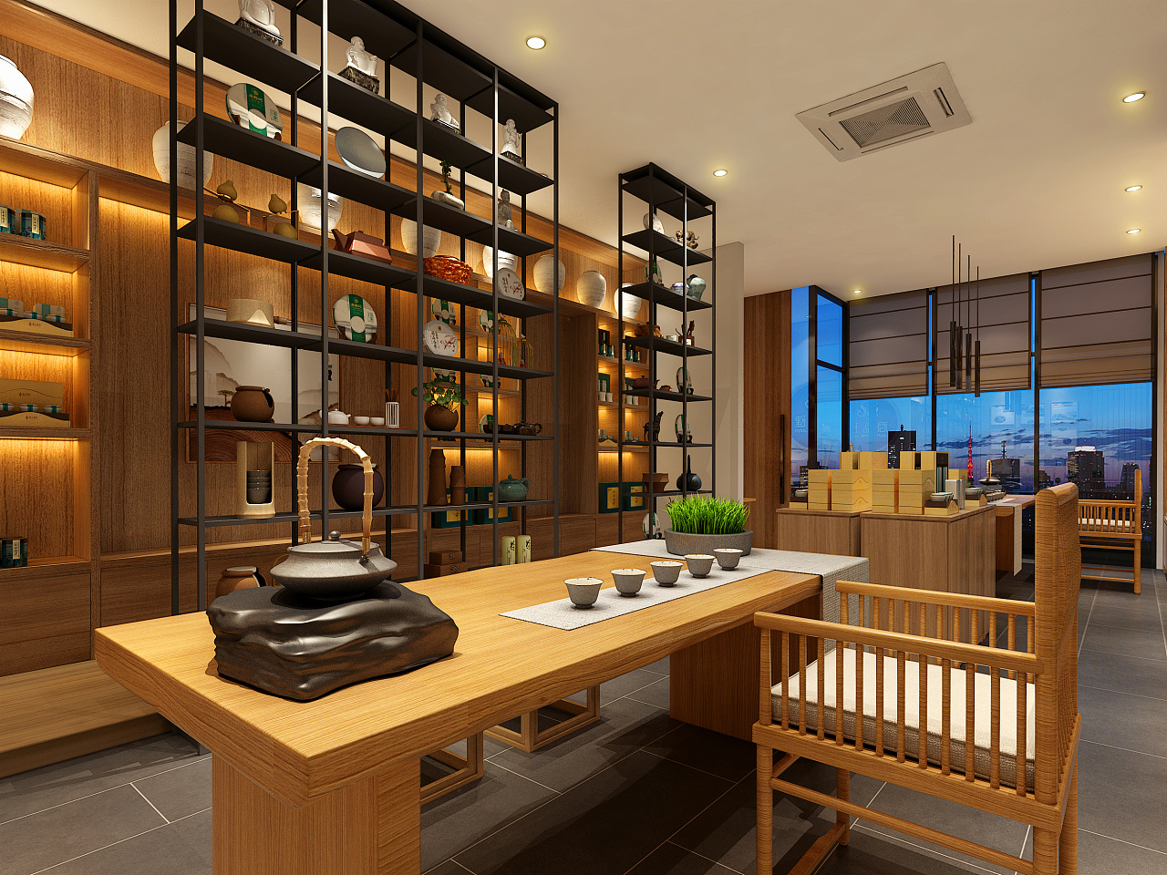 日式茶室|空间|室内设计|天斐效果图刘杉杉 - 原创作品 - 站酷 (ZCOOL)