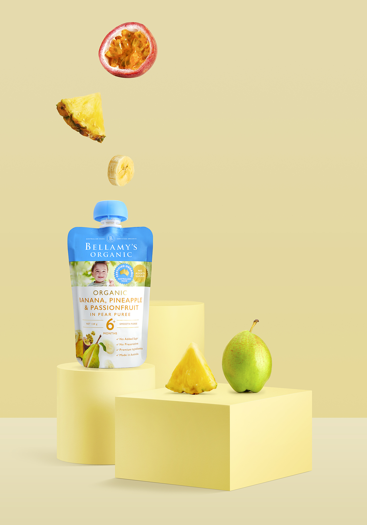 婴儿果泥米粉摄影修图