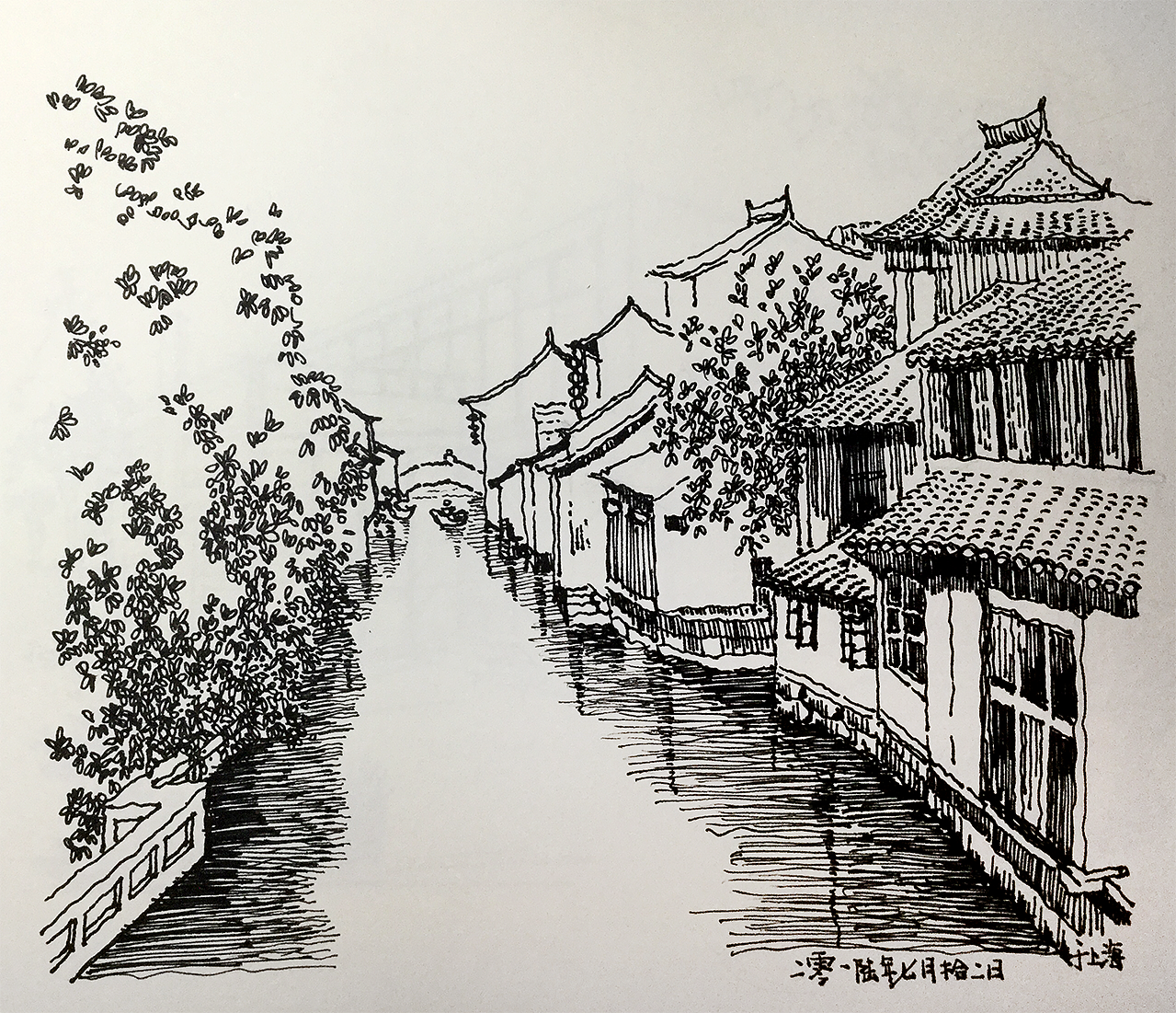 钢笔画练习|插画|创作习作|七月的站_临摹作品-站酷(zcool)