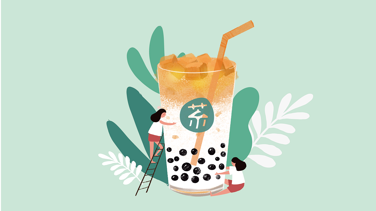 其高创意——轻茶细语品牌形象设计 - 原创作品 - 站酷(zcool)