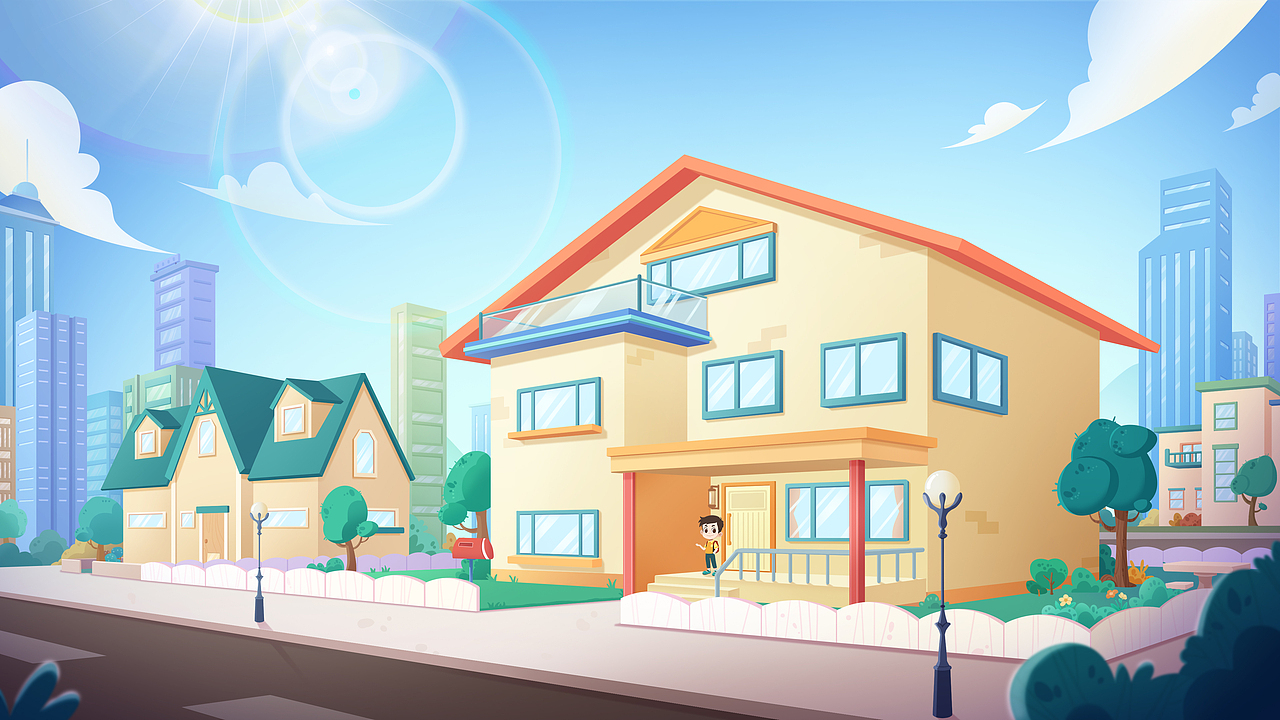 小灯塔-课程场景设定|动漫|动画片|洛三睡 - 原创作品 - 站酷 (zcool)