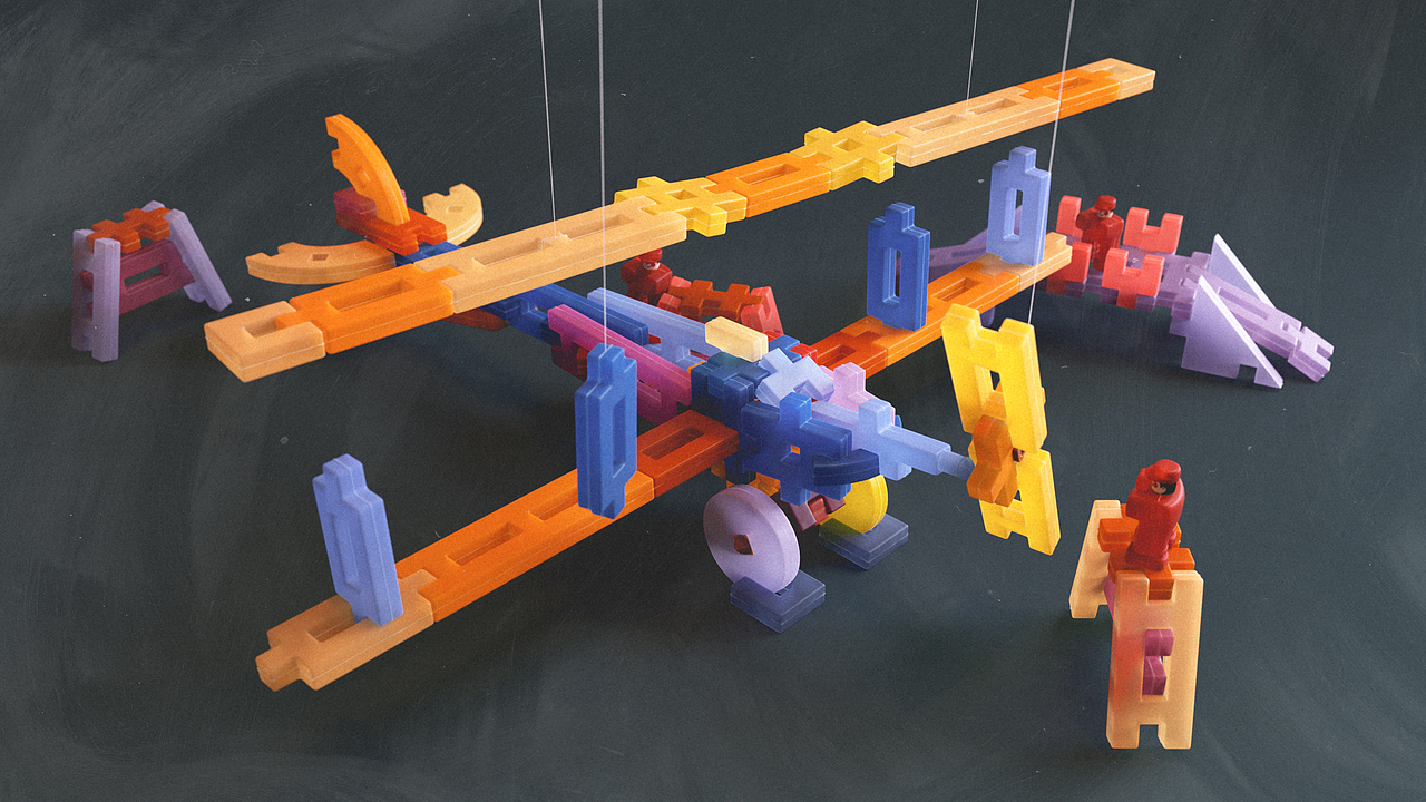 大塑料积木 · 一款小时候的玩具