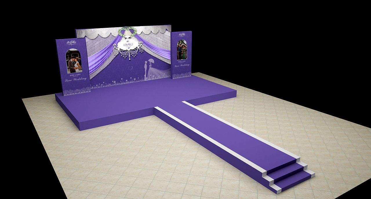 婚庆婚礼舞台背景设计（图ZMTgwMDI2MTY=） - 其他平面 - 站酷设计师TYEason原创素材 - 站酷ZCOOL
