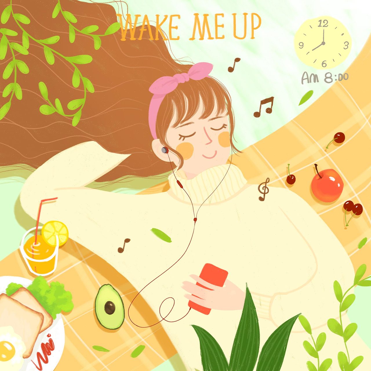 唱吧硬件品质月第一趴（图ZOTE1NDM2MzI=） - 商业插画 - 站酷设计师MoliZ原创素材 - 站酷ZCOOL