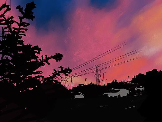 晚霞
