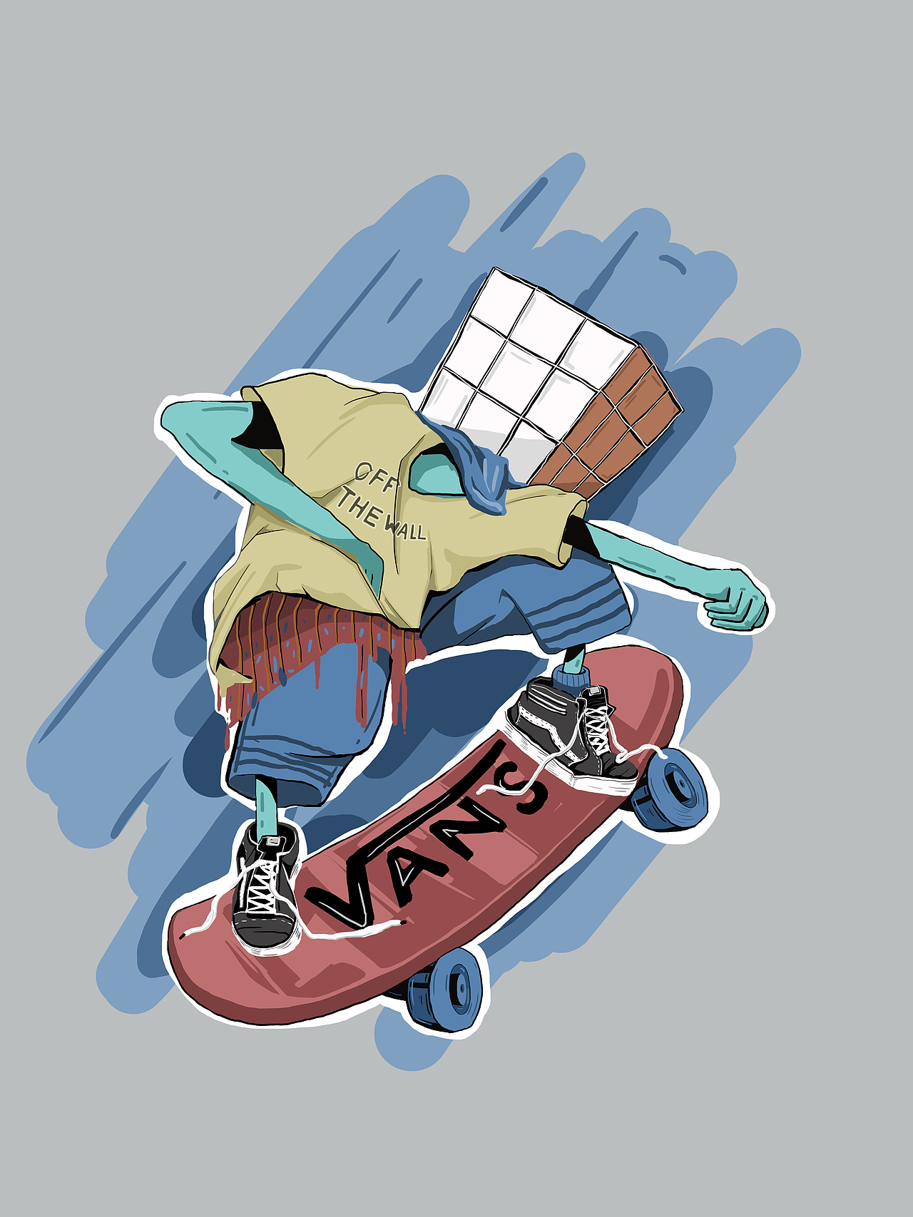 VANS（图ZMTYyNjg2OTIw） - 商业插画 - 站酷设计师吃雪糕的猫原创素材 - 站酷ZCOOL
