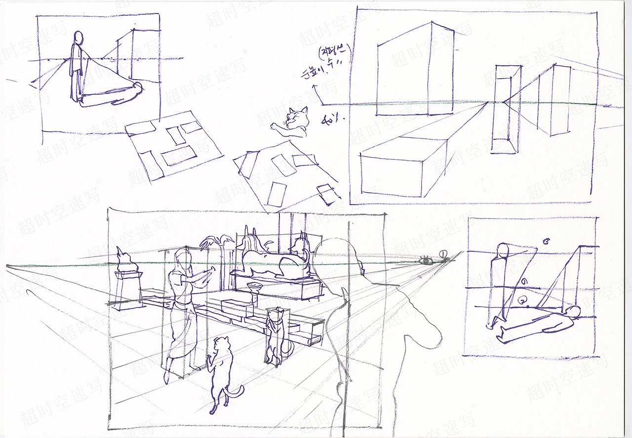 用素体搭建镜头画面#金政基2021必修课D内容节选（图ZMjc3Mzg2NDcy） - 创作习作 - 站酷设计师金政基Kimjunggi原创素材 - 站酷ZCOOL