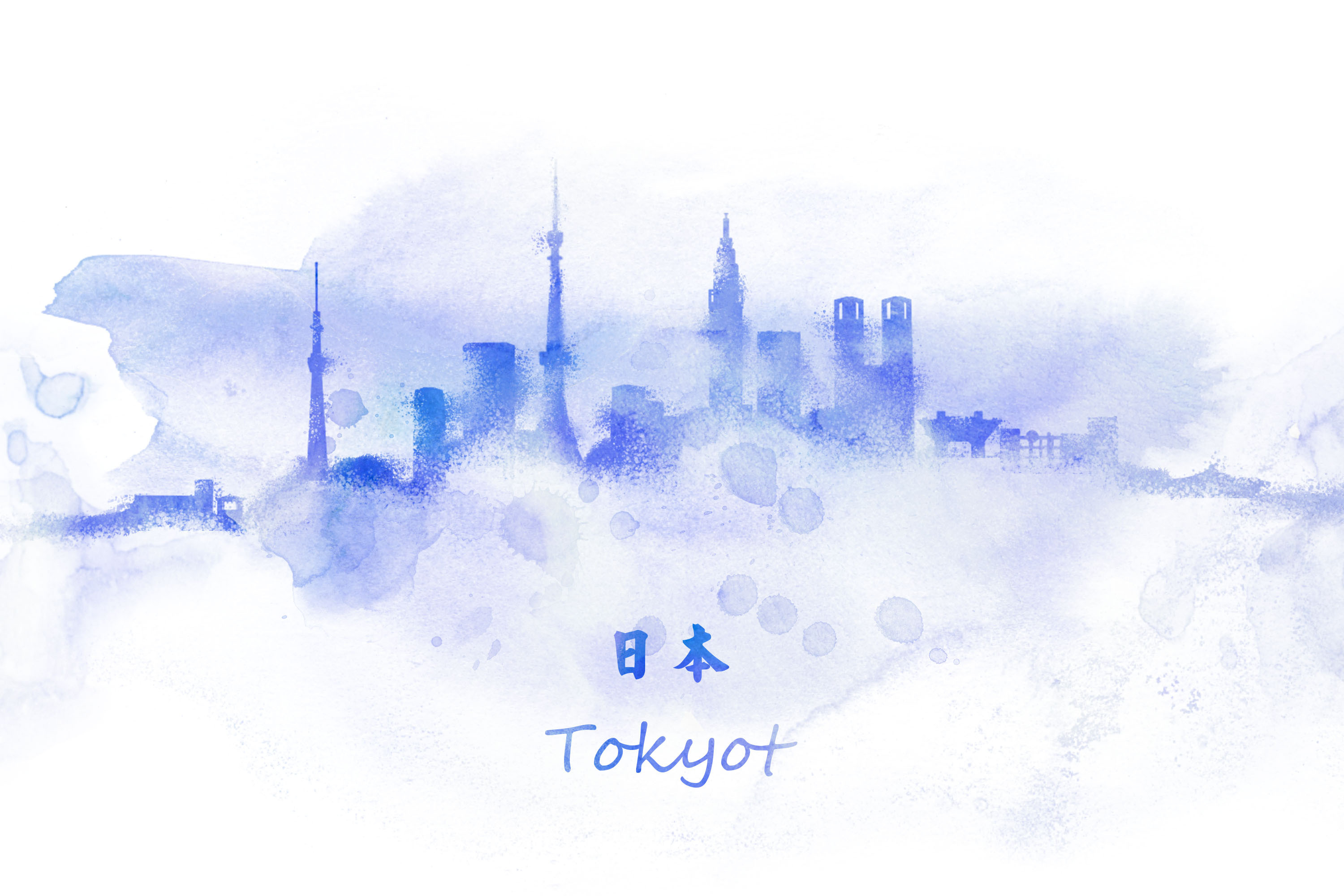 【城市水彩插画-1】