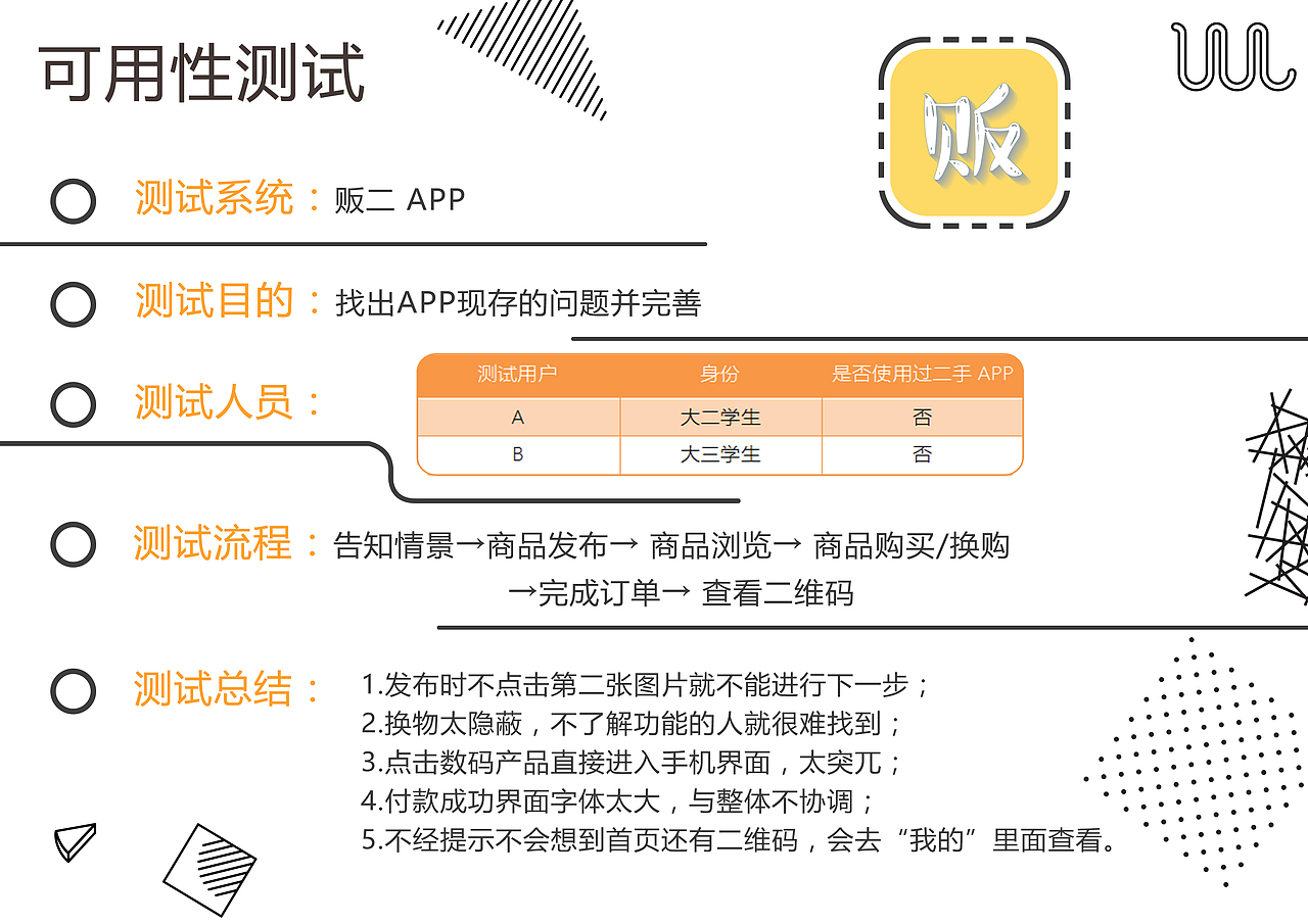 “贩二”UI&测试报告（图ZMTYwMjYyMjI4） - APP界面 - 站酷设计师菠萝皮原创素材 - 站酷ZCOOL