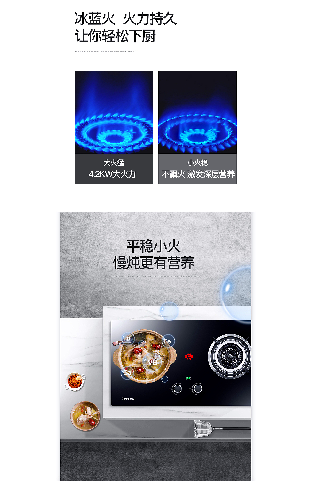 长虹燃气灶详情页