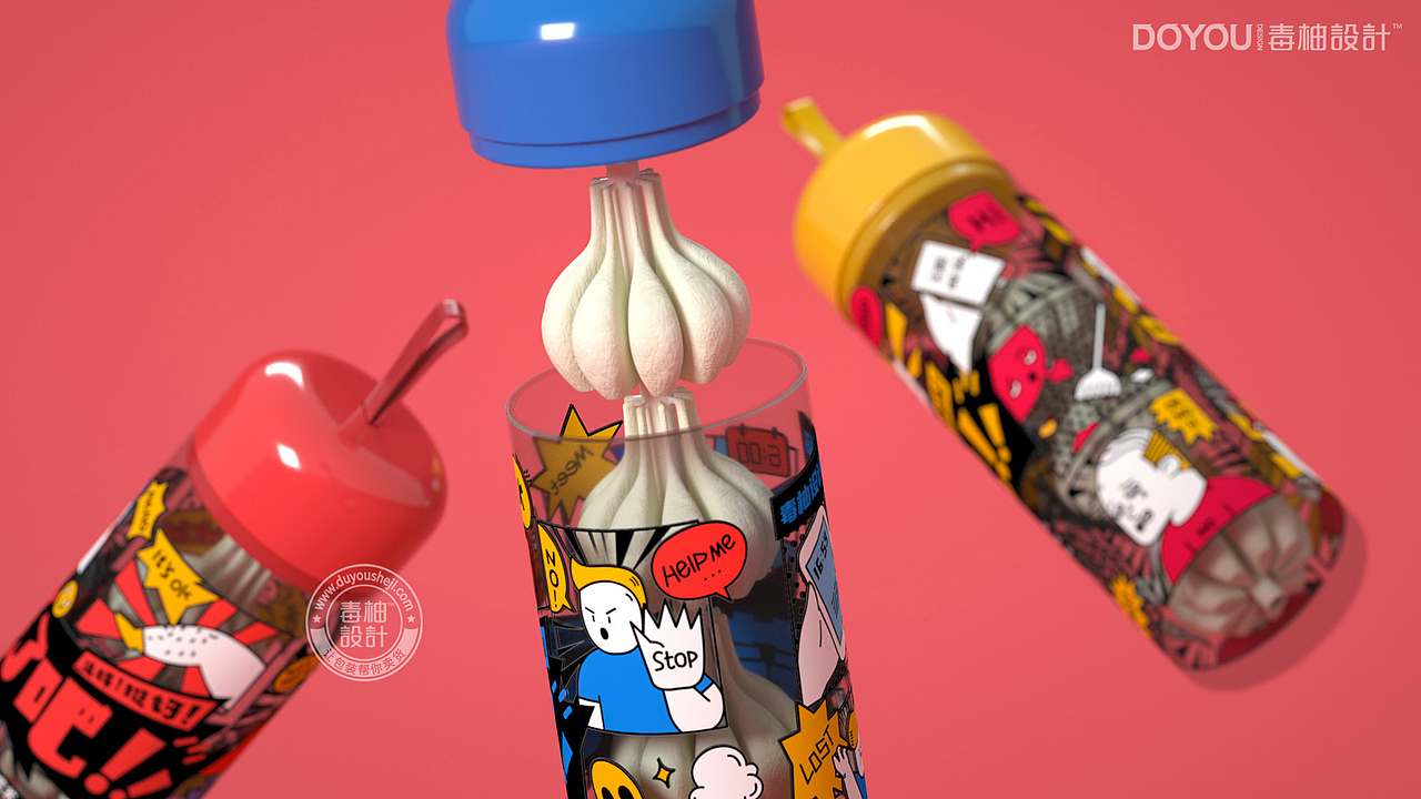蒜了吧×毒柚设计/蒜辫固体饮料包装设计（图ZMjQ5MTE1MTAw） - 包装 - 站酷设计师毒柚包装设计原创素材 - 站酷ZCOOL
