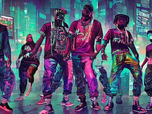 #AI创作实验室#跳街舞的人们