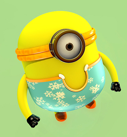 小黄人建模（图ZMTAwNjQ3Mjcy） - 动画片 - 站酷设计师大山上的小土堆原创素材 - 站酷ZCOOL