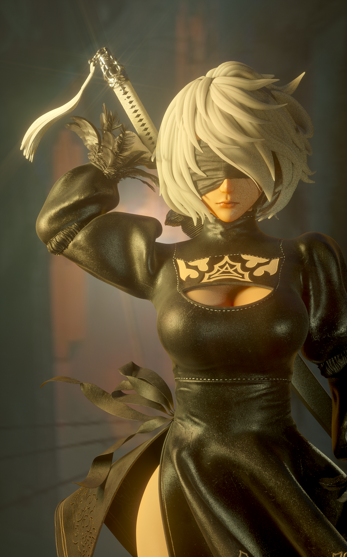 尼尔机械纪元—老图新渲